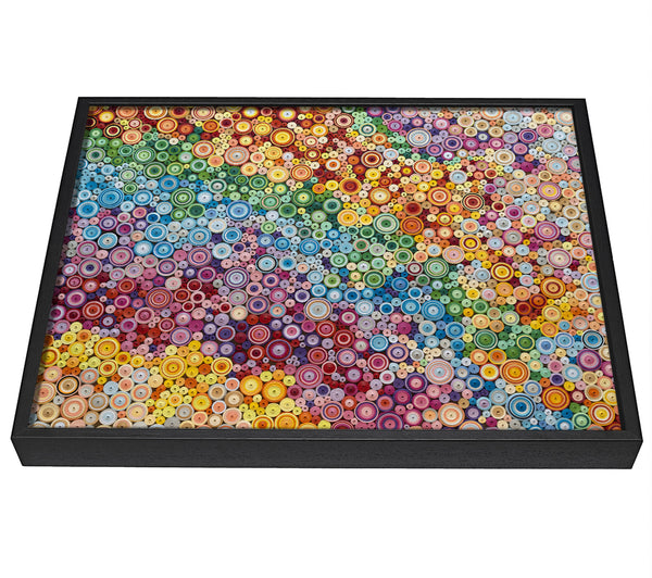 A picture of a Thousands Of Beads framed canvas print sold by Wallart-Direct.co.uk