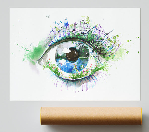 Watercolour Nature Eye