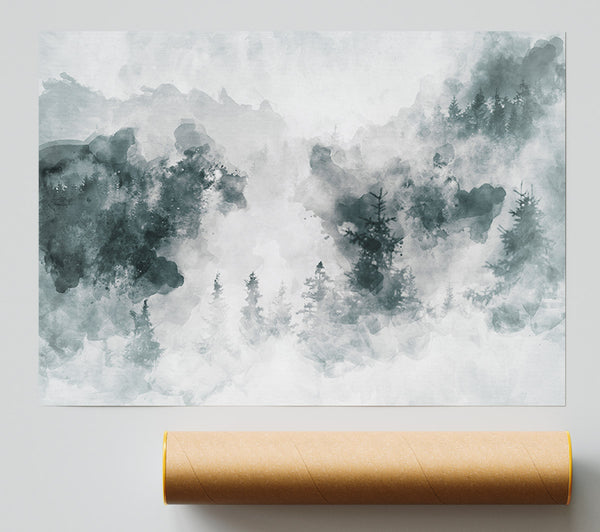 Watercolour Grey Forest