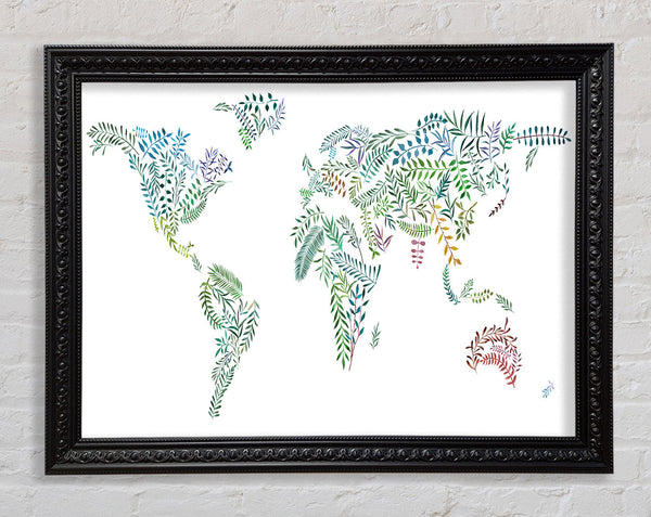 Leafy World Map