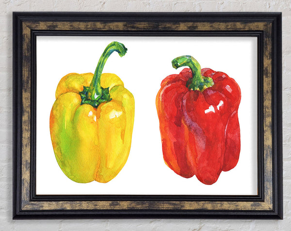 Yellow And Red Pepper