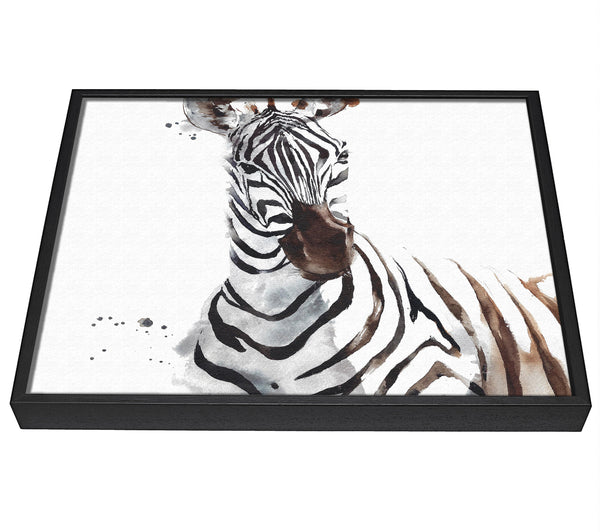 A picture of a Zebta Splatter framed canvas print sold by Wallart-Direct.co.uk