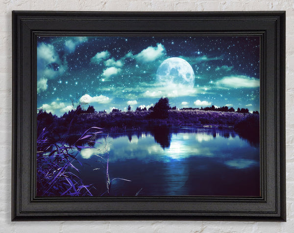 Lake Under The Night Sky