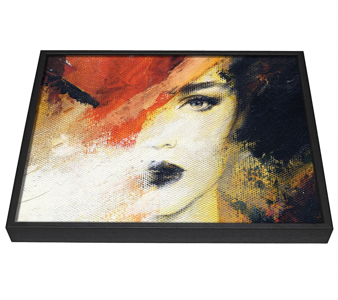 A picture of a Striking Face framed canvas print sold by Wallart-Direct.co.uk