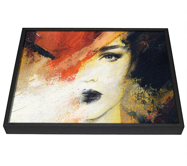 A picture of a Striking Face framed canvas print sold by Wallart-Direct.co.uk