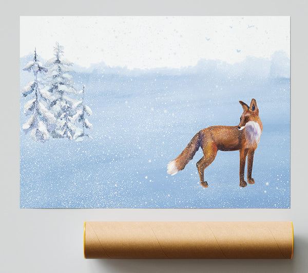 Fox In The Delicate Snow