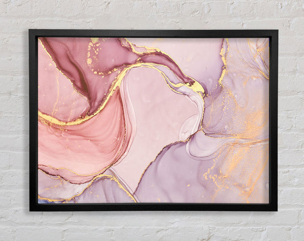 Oil Paint Pink And Gold