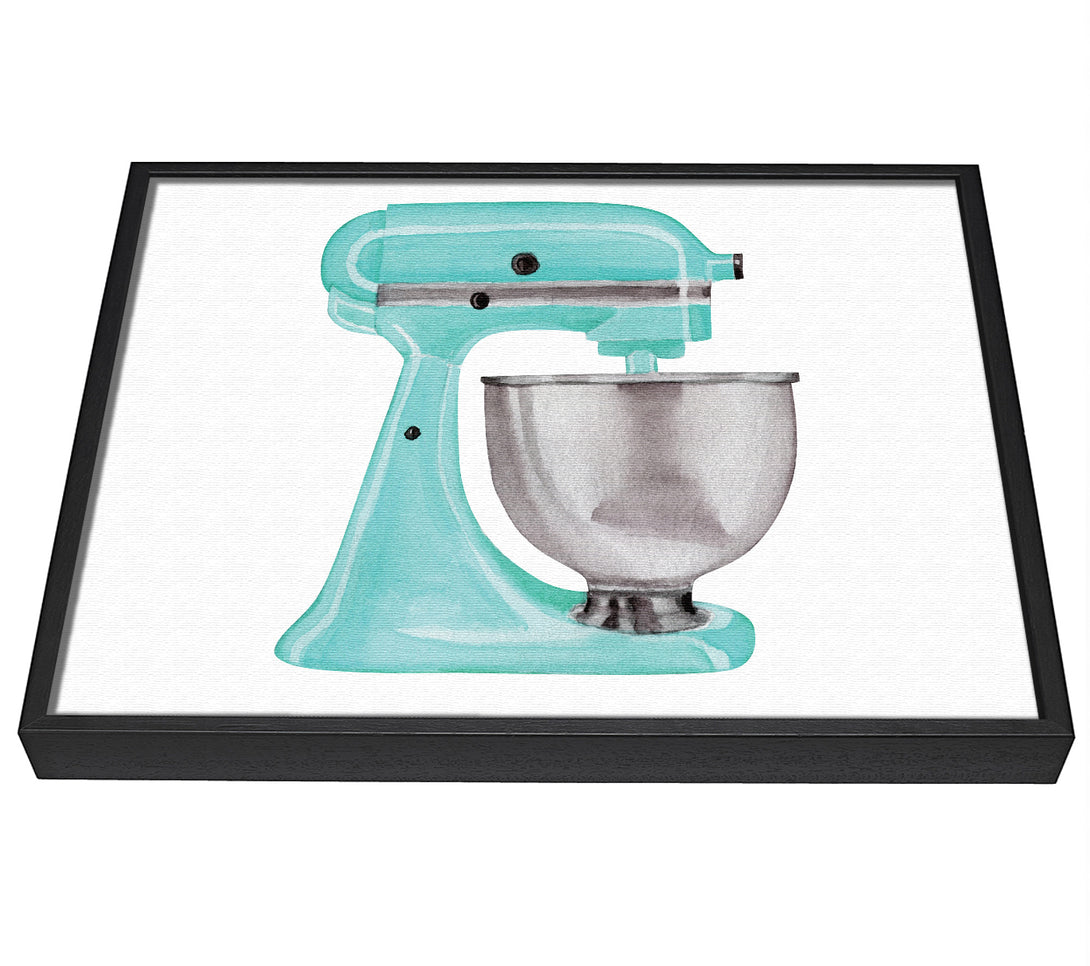 A picture of a Food Mixer framed canvas print sold by Wallart-Direct.co.uk