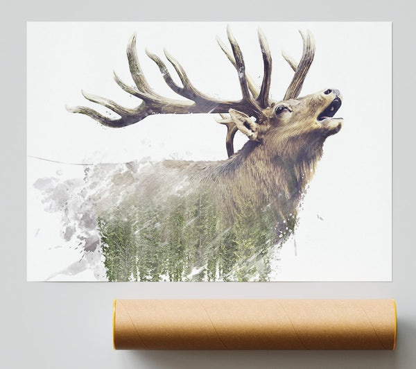 Double Exposure Stag