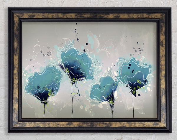 Blue Jazz Flowers