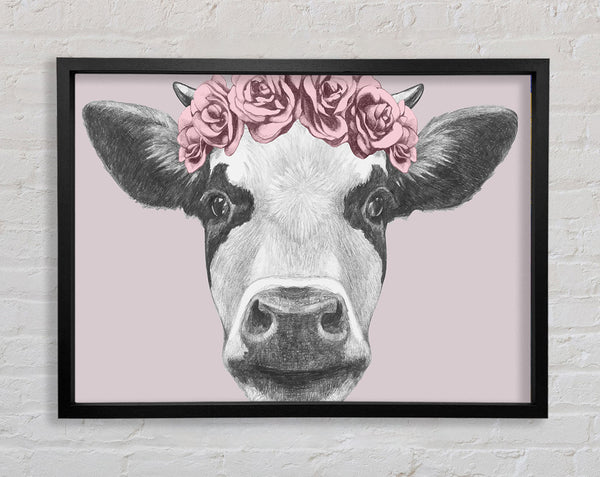 Rose Cow Head