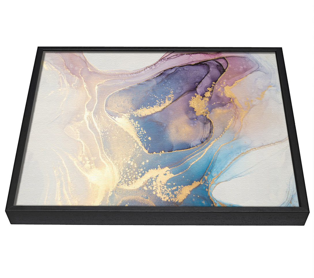 A picture of a Stunning Glitter Marble framed canvas print sold by Wallart-Direct.co.uk