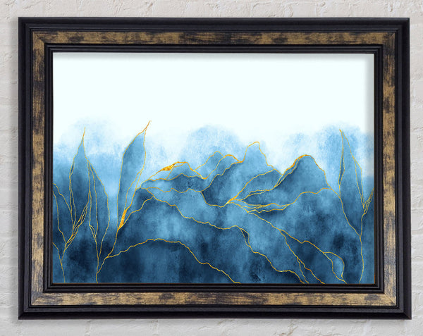 Blue Mists Of Gold Leaf