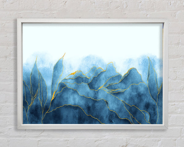 Blue Mists Of Gold Leaf