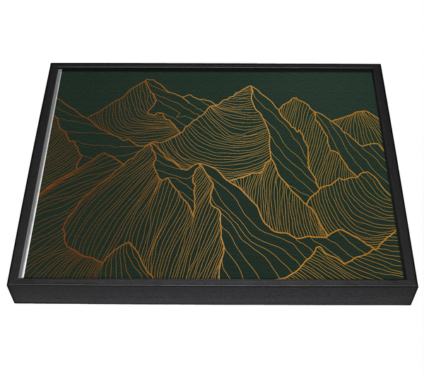 A picture of a Mountains Of Gold framed canvas print sold by Wallart-Direct.co.uk