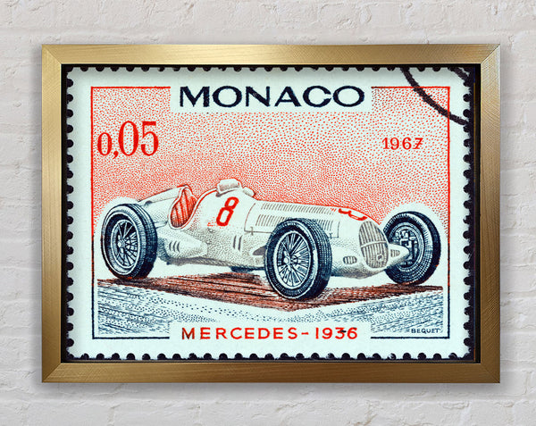 Monaco Race Stamp