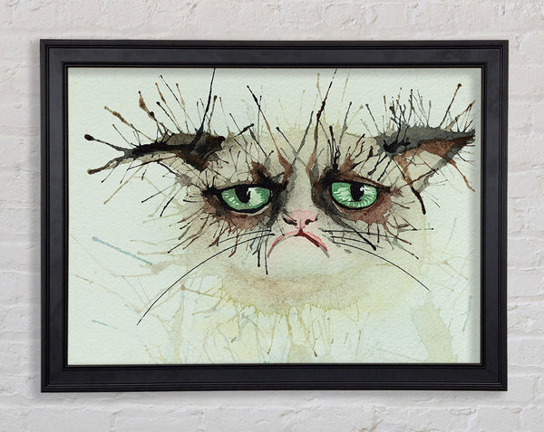 Grumpy Cat Watercolour Splat