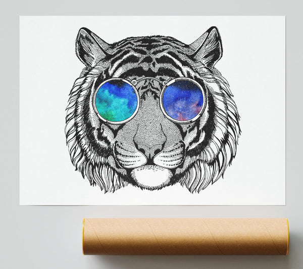 Glasses On A Tiger Hipster