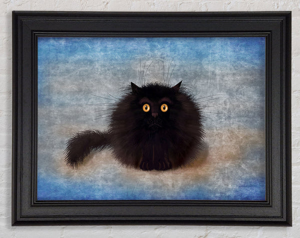 Black Fuzzy Cat