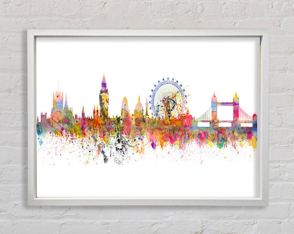 London Skyline Splatter