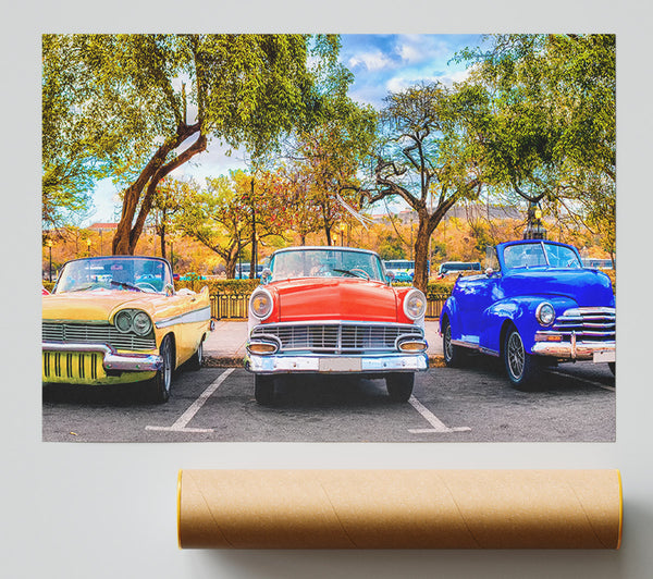 A Trio Of American Muscle Cars