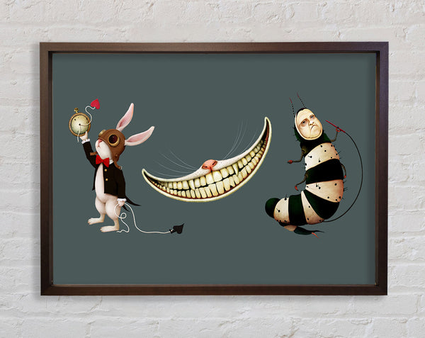 Alice In Wonderland Rabbit Cat And Caterpillar