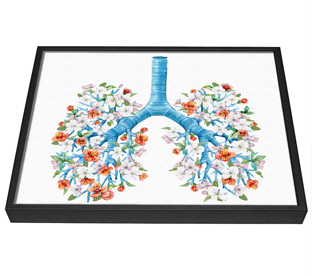 A picture of a Tree Blossom Lungs framed canvas print sold by Wallart-Direct.co.uk