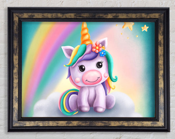 Unicorn Rainbow Happy