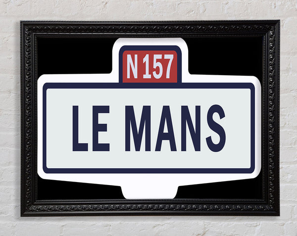 Le Mans Race Sign