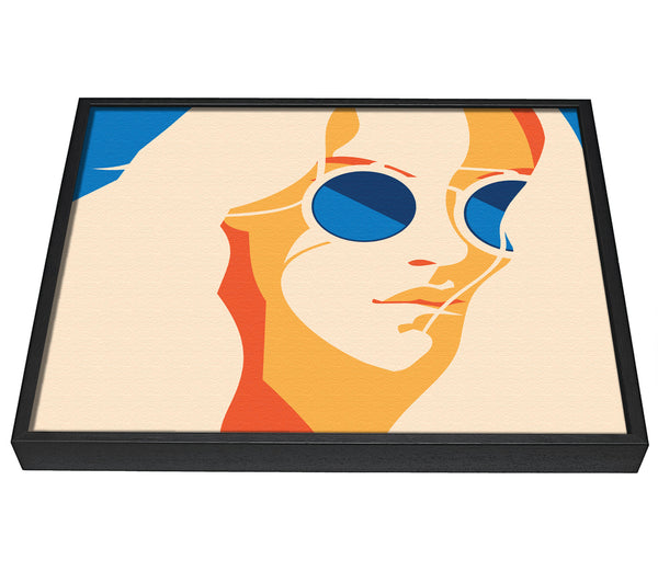 A picture of a The Women With Glasses framed canvas print sold by Wallart-Direct.co.uk