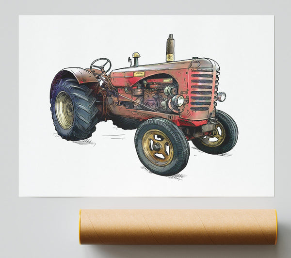 The Old Red Tractor