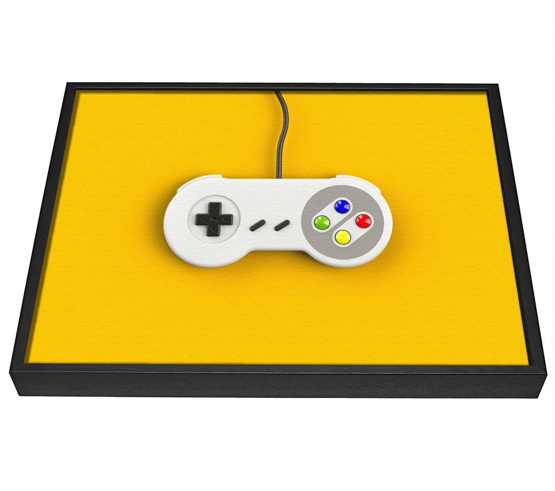 A picture of a Gaming Controller framed canvas print sold by Wallart-Direct.co.uk