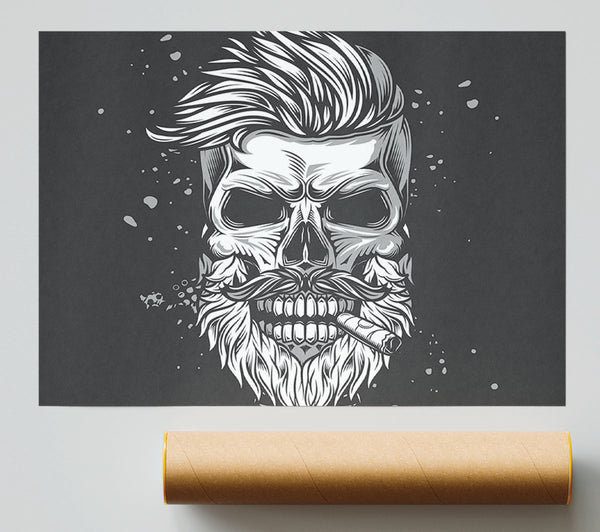 Cigar Smoking Skull