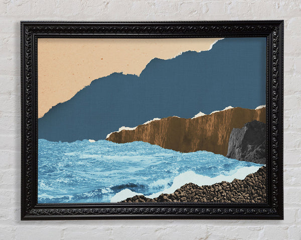 Cut Out Mountain Ocean