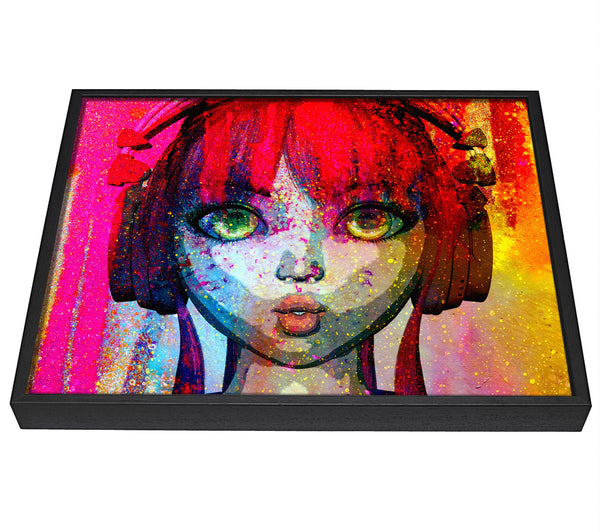 A picture of a Dj Urban Woman framed canvas print sold by Wallart-Direct.co.uk