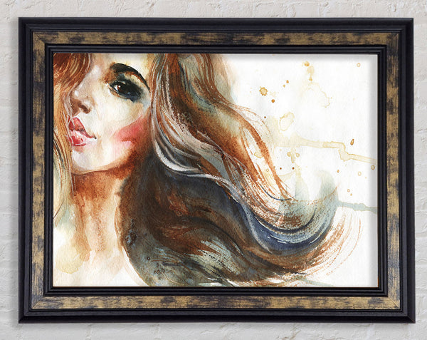 Woman Of Watercolour Beauty