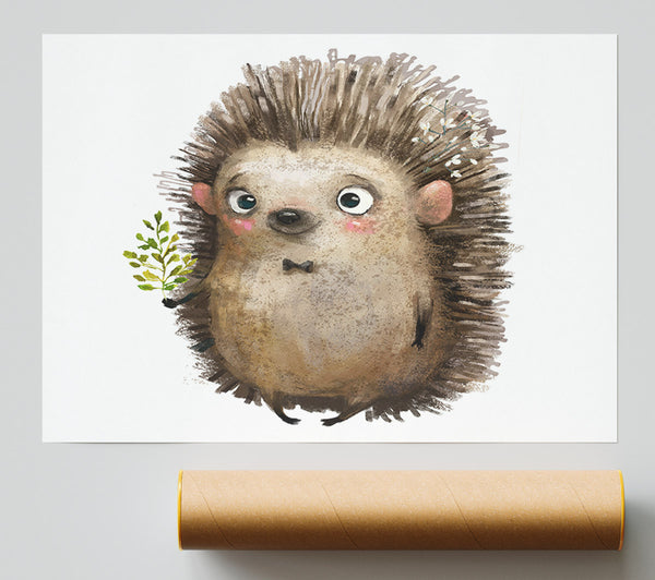 Hedgehog With Flowers