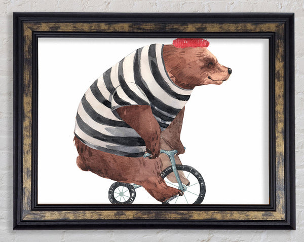 Bear On A Bike