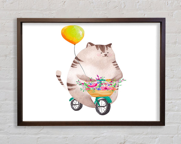 Cat Riding A Bike