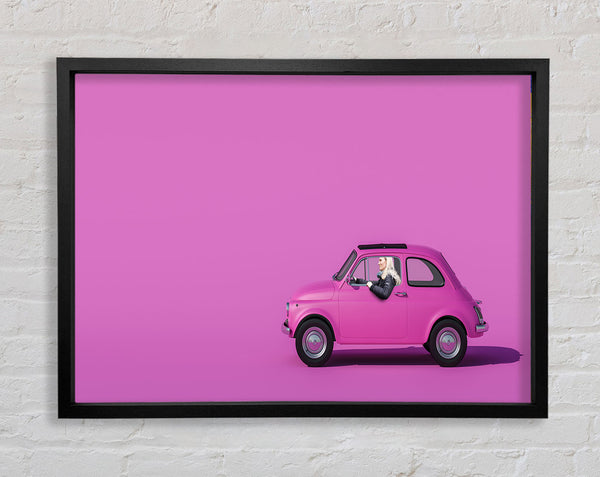 Pink Fiat 500 Classic