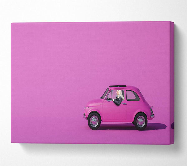 Pink Fiat 500 Classic