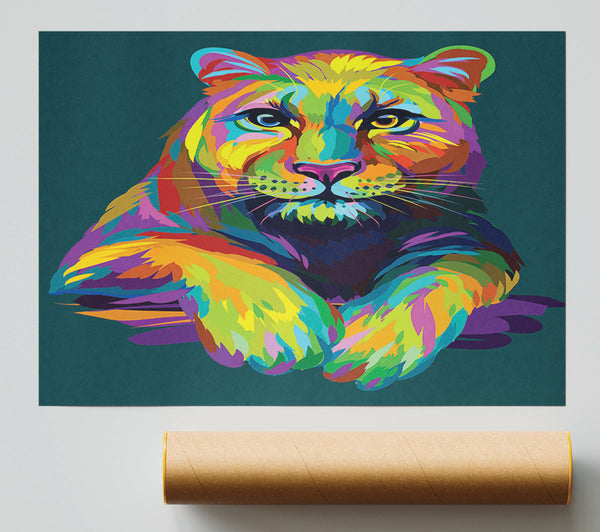 Colourful Mountain Lion