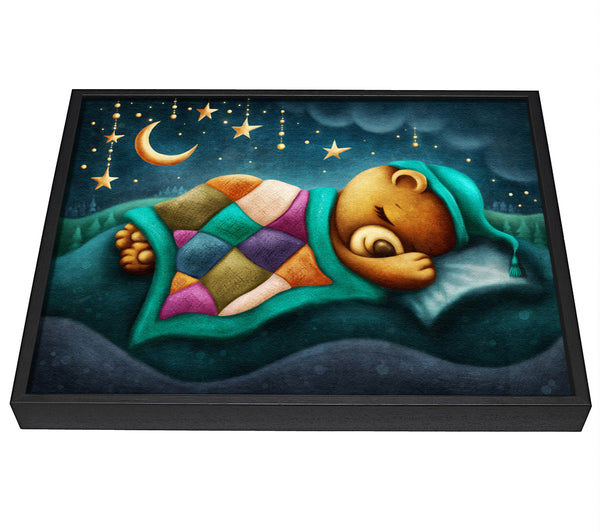 A picture of a The Bear Slumber framed canvas print sold by Wallart-Direct.co.uk