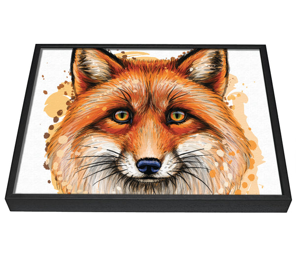 A picture of a The Ginger Fox framed canvas print sold by Wallart-Direct.co.uk