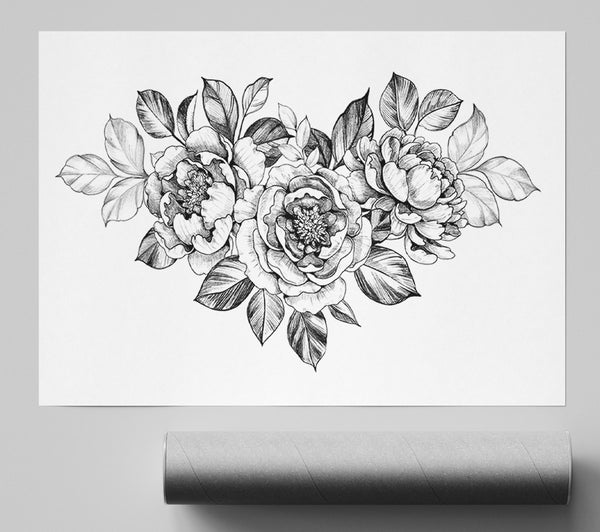 Three Roses Illustration