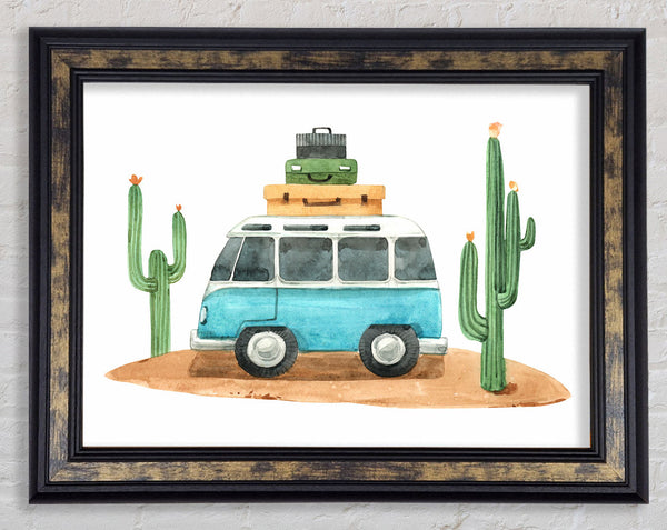 Vw Camper Cactus