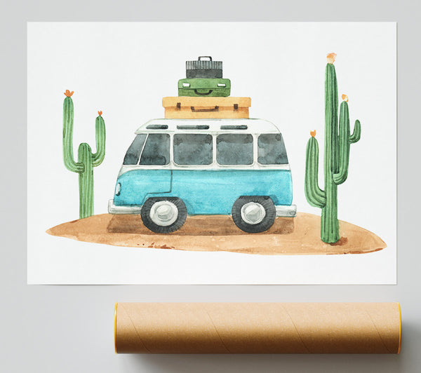 Vw Camper Cactus