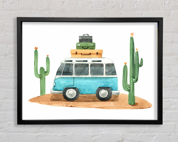 Vw Camper Cactus