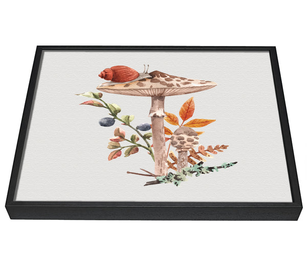 A picture of a The Lone Toadstool framed canvas print sold by Wallart-Direct.co.uk