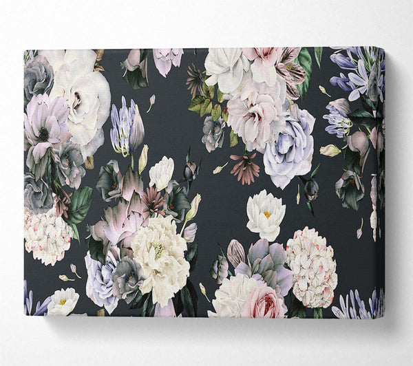 Flowers On Grey